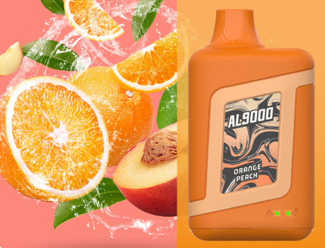 novo bar al9000 orange peach flavor